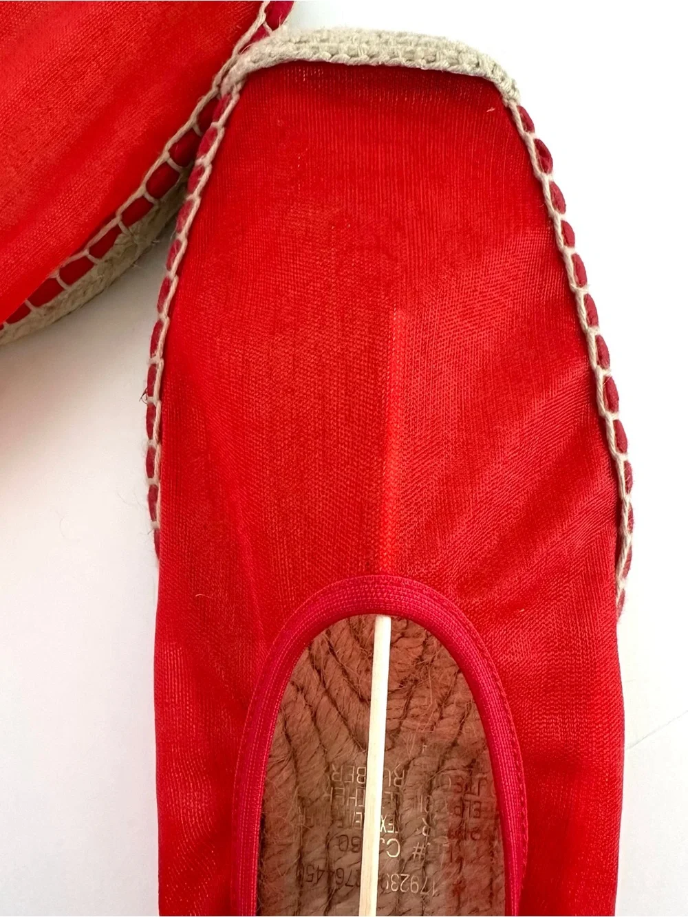 J.Crew Made in Spain Espadrille Flats in Vintage Red Mesh | 9 | NWT